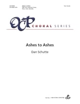 Ashes to Ashes SAB choral sheet music cover